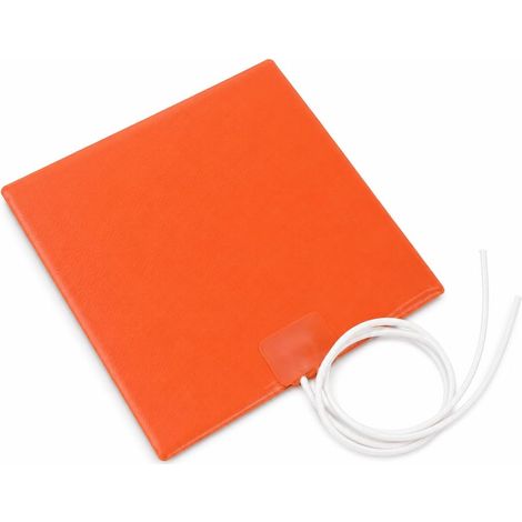 Silicone Hot Plate 12V 12W Flexible Heating Mat 12×10cm Max Temperature 60°C Constant Temperature Electric Heating Resistor for Pipes and Water Tank (1/5)