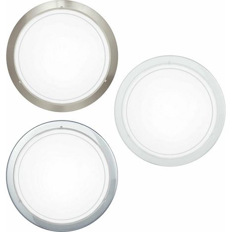 Eglo Plafoniera Planet - Cromo e Vetro Bianco - Ø 290 mm (1/5)