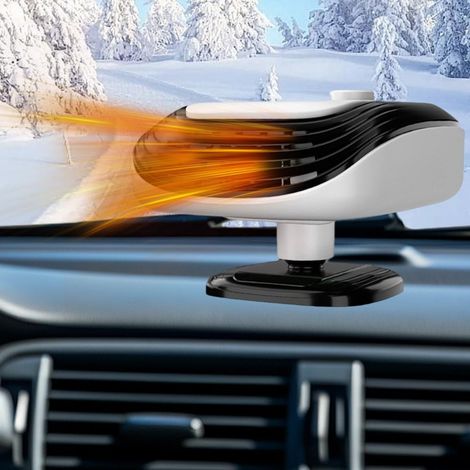 Autoheizung, tragbare 12V 120W Zigarettenanzünderheizung, 360° verstellbare Windschutzscheibenenteiser, mit Zigarettenanzünderstecker.