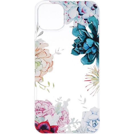 Coque arrière souple en TPU silicone pour Xiaomi 12 - Motif fleurs exotiques - Transparente - Étui de protection