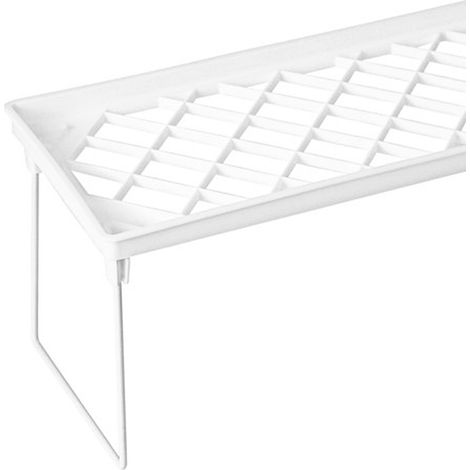 Étagère de comptoir empilable, armoire, placard, étagère de rangement multifonctionnelle et compacte pour la cuisine, étagère de rangement pliable, petite étagère de rangement pour salle de bain et ga (1/4)