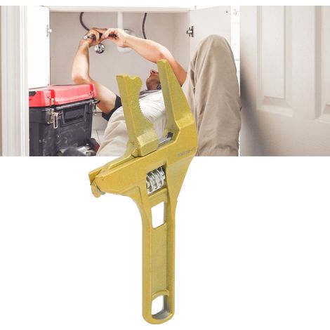 Clé réglable en alliage d'aluminium, clé à grande ouverture, clé pour raccords de plomberie, clé pour salle de bain, outils de quincaillerie (1/5)