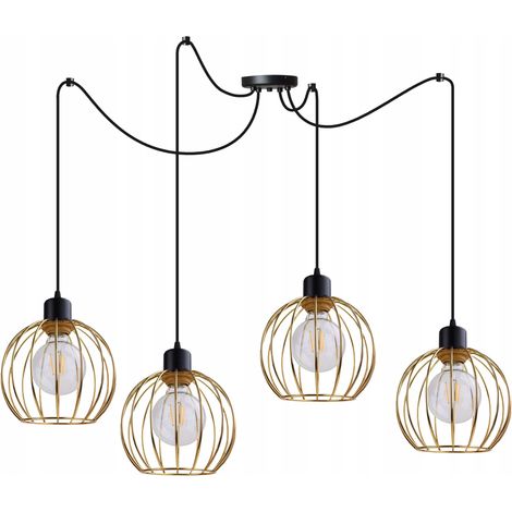Deckenleuchte Kronleuchter Golden Spider Loft