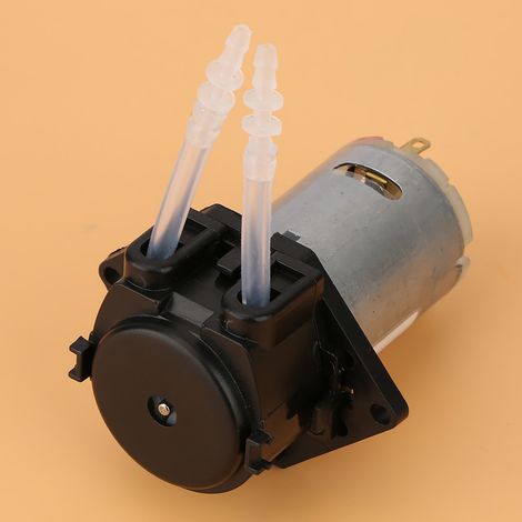 12V Dosierpumpe, DIY Peristaltikschlauchkopf für Aquarienlabor-Chemieanalysen (Schwarz 24) (1/5)
