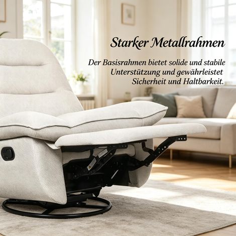 Fauteuil relaxant moelleux, canapé inclinable, canapé moderne, fauteuil à bascule, fauteuil de salon (1/4)