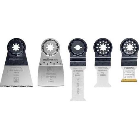 Juego hojas sierra oscilante festool 5 piezas madera metal