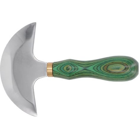 Rundes Edelstahlmesser, hohe Schärfe, Holzgriff, einfache Handhabung, Ledermesser für DIY-Lederarbeiten (1/5)