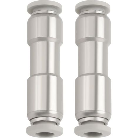 2 Pièces Clapet Anti-retour Pneumatique Unidirectionnel Diamètre Intérieur 6mm 11.9x45.1mm Connecteur d'air Comprimé en Laiton Nickelé pour Pompe de Compresseur d'air Sous Vide (1/5)