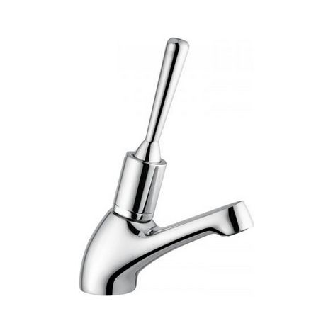 RUBINETTO LAVABO TEMPORIZZATO CON LEVA ANTISVITAMENTO- Cromo- IDRAL- pezzi 1 (1/2)