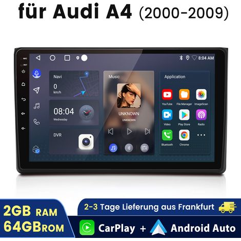 Autoradio JUNSUN Pour Audi A4 S4 RS4 B6 B7 SIÈGE EXEO 2000-2009 Android 14 CarPlay 2+64GB (1/5)