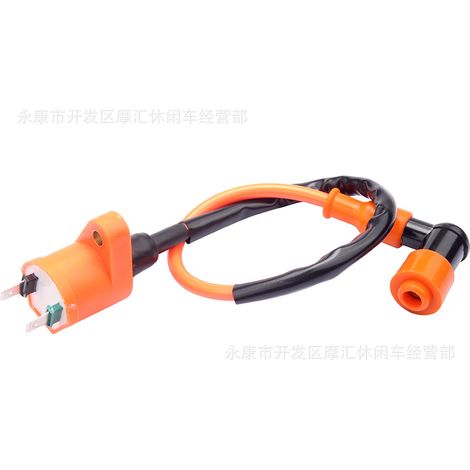 ATV (ATV) beach buggy compatible with HONDA TRX90-110CC 1997-2006 high-voltage coil (orange). (1/5)