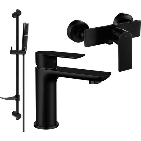 Mexen Alfa DF72 Brausegarnitur, Schwarz - 745704DF72-70 (1/4)