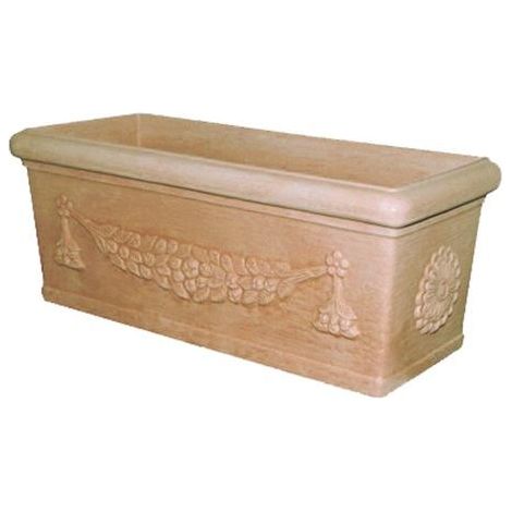 Vaso a cassetta Lazio in resina rotazionale Telcom - 50x23x20 cm (1/5)