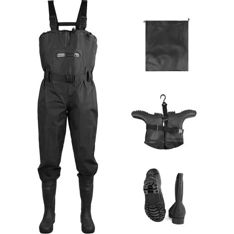 Waders Over The Knee High Boots for Men Women Hunting Waders Chest Fishing Waders with Boots Breathable Waterproof (1/5)