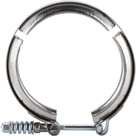 Bride de fixation V-Band pour turbo Borg Warner S200 S300, collecteur d'échappement en acier, kit de remplacement avec collier et flange, compatible marmon, sortie 2.5" (1/5)