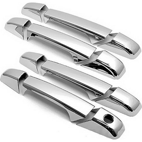 Baguettes de garniture chromées ABS pour poignées de porte extérieures Chevrolet Silverado Sierra 1500/2500/3500 Yukon XL Escalade