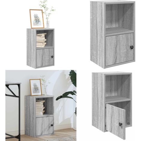 vidaXL Bücherregal Grau Sonoma 31x24x52 cm Holzwerkstoff (1/5)