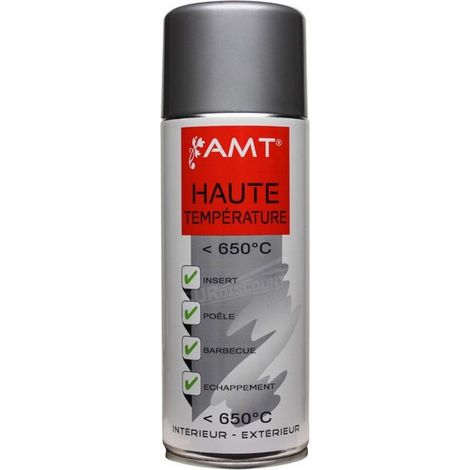 Peinture aérosol haute température gris