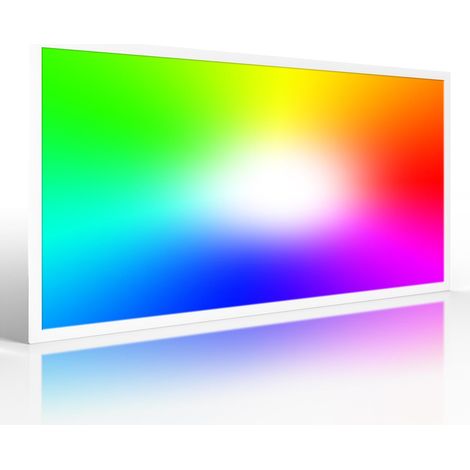 RGB+CCT LED Panel Pro 120x60cm 60W 24V Rahmen weiß