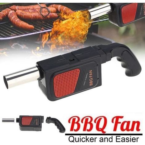 BBQ Ventilateur Soufflet electrique pour Barbecue Ravive Flamme Feu Activateur, Bellows barbecue portatif -VIQ (1/4)