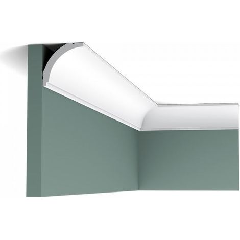 Orac Decor CX109 coving 4.4cm x 4.4cm – Lightweight and easy to paint – Clean concave design for smaller rooms – Compatible with SX125 skirting board (1/6)