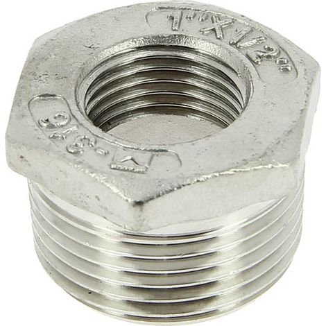 Réduction inox Mâle 1" Femelle 1/2