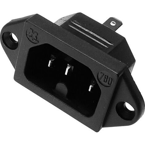 Connectique pour appareils chauffants série (connecteur réseau) 780 Kaiser 780/sw embase mâle verticale Nombre total de pôles: 2 + PE 10 A noir 1 X95493 (1/5)