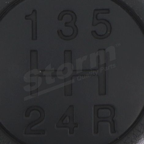 Pommeau 5 vitesses noir avec soufflet compatible Citroën Nemo Van (1/4)