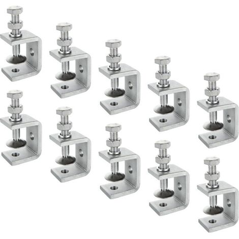 10 Morsetti a C da 30 mm, regolabili in acciaio inox 304 con intervallo di serraggio da 0 a 25 mm per saldatura, falegnameria, assemblaggio domestico e realizzazione di mobili (1/4)