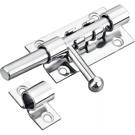 6 Pouces Verrou Porte Interieure Loquet Porte,Verrou Porte Exterieur Targette de Porte Exterieur, Acier Inoxydable Verrou Porte Coulissante, pour Portes IntéRieures Salle de Bain (1/5)