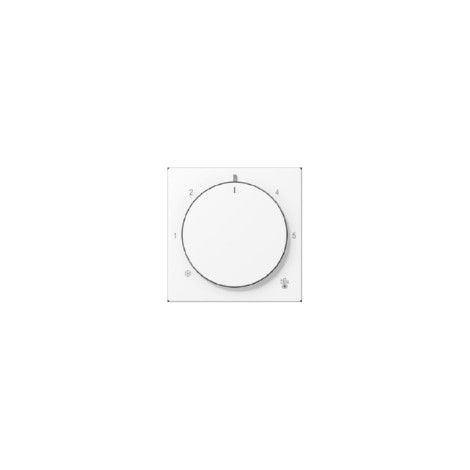 Jung Abdeckung für Thermostat, Thermoplast lackiert, Serie A, schneeweiß matt A 1749 BF WWM (1/2)