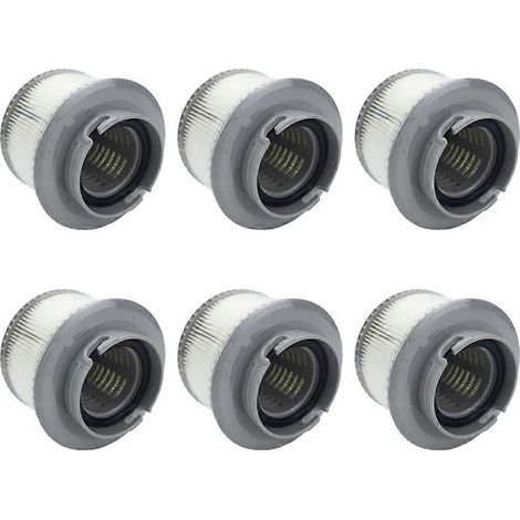 6er-Packung MSPA FD2089 Ersatzfilter für aufblasbare Pools, kompatibel mit Filterkartuschen für Aufstellpools. Zubehör für aufblasbare Pools. (1/5)