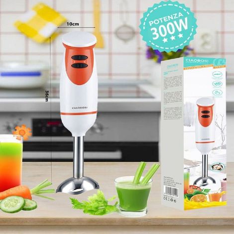 Linq - Frullatore Mixer A Immersione 300w Lame Acciaio 2 Velocità Cucina Trita Tx-9112 - (1/5)