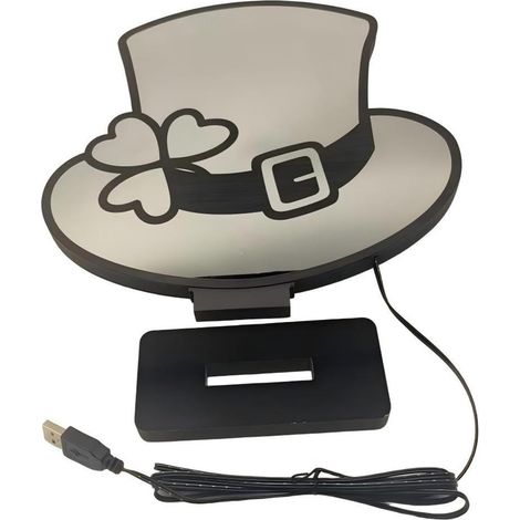 LED décorative en forme de chapeau haut de forme lampe (1/5)