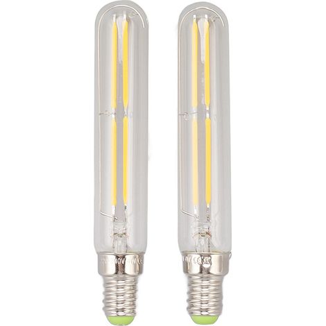 2Pcs LED Tube Bulb 4W E14 2300K Tubular Light Lamp Bulbs T20x120 220‑240V for Lighting