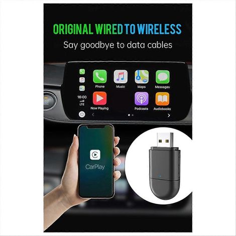2-in-1-Funkadapter für CarPlay und Android Auto, Smart Box mit KI (1/5)