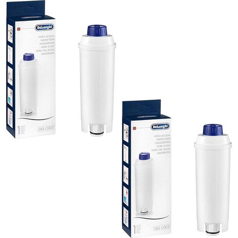 Set di 2 filtri d'acqua originali per le macchine per caffè Delonghi