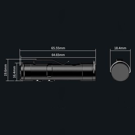 Outil Ultra-Compact : Lampe Tactique Magnétique 9 Modes, Rechargeable. Parfaite pour Outdoor et Quotidien. (1/5)