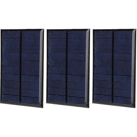 3 Stück Epoxidharz-Solarpanel-Kleinmodulplatine + 30 cm rote und schwarze Leitung 5 V 200 mA