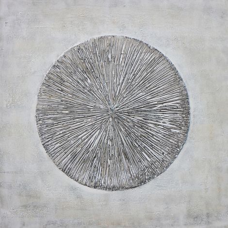Abstrakte Gemälde Kuatéh 100x100 cm mit 3D-Effekt