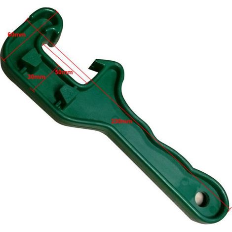 Clé À Bouchon Pour Fûts - 2" Et 3/4" - Pour Fûts De 60 L Et 200 L - En Plastique Résistant - 230 Mm (1/4)
