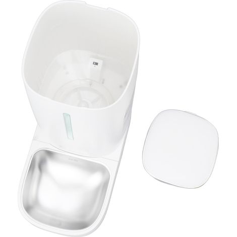 Distributeur automatique de nourriture pour animaux (chats et chiens) de 4 L, à bouton, prise américaine 110-240 V. (1/5)