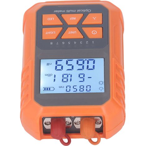 -50 à +26 dBm, 15 km, localisateur visuel de défauts FC SC ST, interface universelle, rechargeable, wattmètre à fibre optique VFL (1/5)