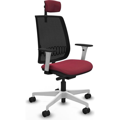 Chaise bureau piqueras y crespo alares noir blanc 120kg (1/2)