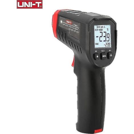 Thermomètre numérique sans contact UT306S, pistolet infrarouge industriel avec laser, mesure de température -50 à 500 °C, testeur portable (1/5)