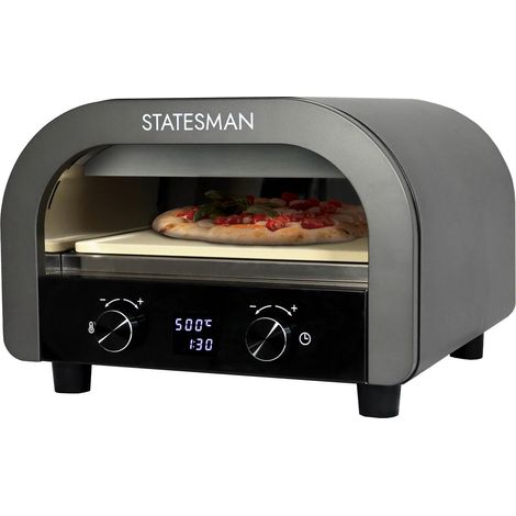 Electric Pizza Oven, 12 Inch, Grey, Statesman SKPO0E13B