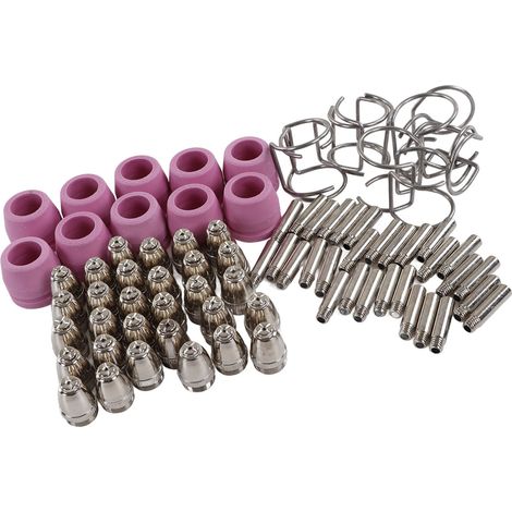 Kit de 80 consommables pour torche de découpe plasma, compatible avec les kits TIPS 40/50/60A SG-55 AG-60 et WSD-60. (1/5)