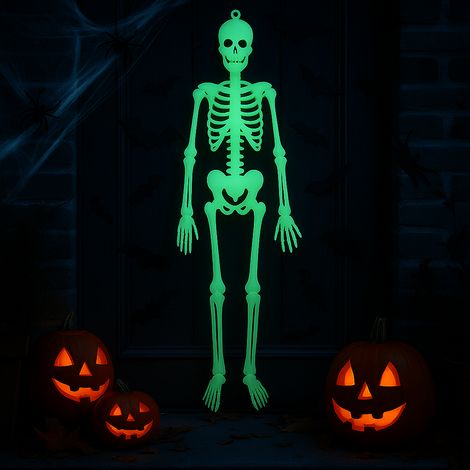 TG73003 scheletro halloween fluo (1/5)