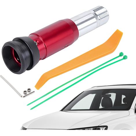 Adaptateur de pommeau de levier de vitesse Kit adaptateur de levier de vitesse en aluminium Montage universel Kit de mise à niveau pour voiture, camion, berline, atelier de (1/5)