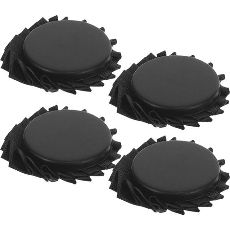 CCYKXAHousse de Rechange pour Parasol 4 Pièces en Plastique Noir, Embouts Résistants à L'usure 6mm et 8mm, Design Simple et Pratique pour Parapluies Pliants (1/5)
